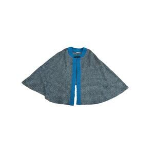 Boyne Valley Weavers Handcrafted In Ireland Wool Blend Poncho Cape Multicolored